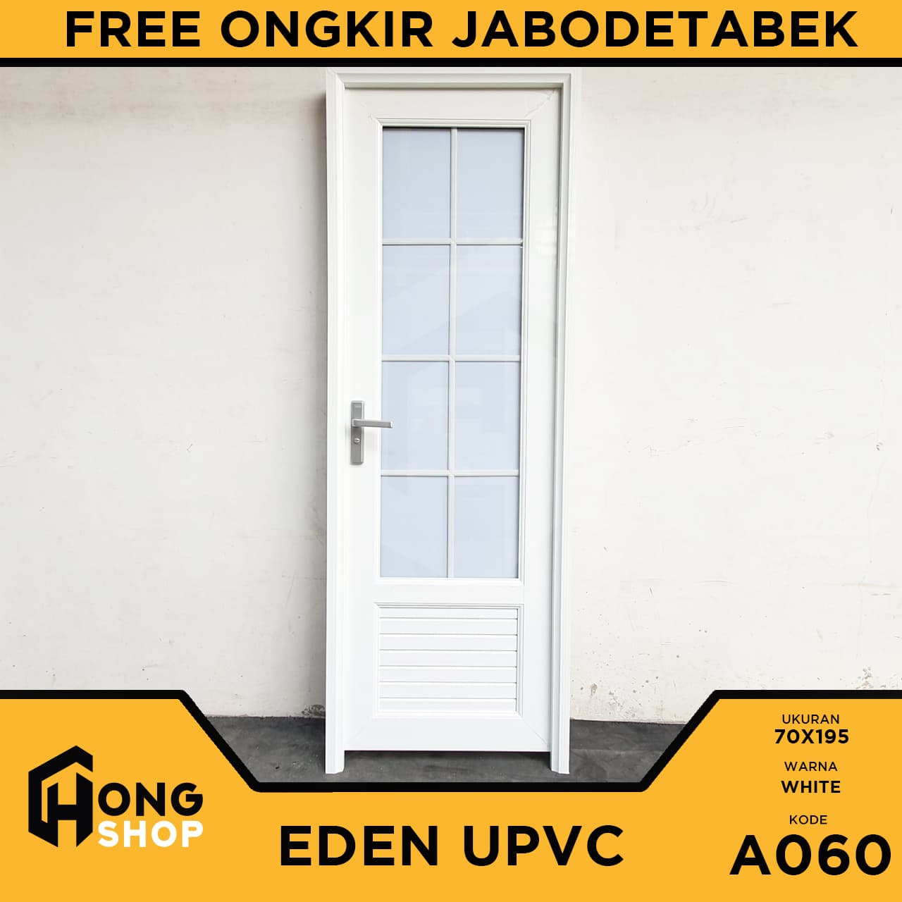 Pintu Kamar Mandi UPVC EDEN GG 200x300